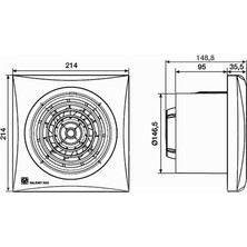 Soler Palau Silent 300 Cz Sessiz Banyo Fanı