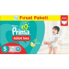 Prima Külot Bebek Bezi Fırsat  Junior 54lü 5 Beden 11 - 18 kg