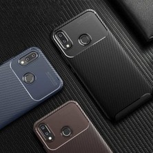 Jopus Xioami Redmi Note 7 Kılıf Karbon Desenli Lux Negro Silikon - Lacivert