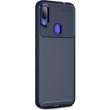 Jopus Xioami Redmi Note 7 Kılıf Karbon Desenli Lux Negro Silikon - Lacivert