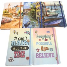 Lizy 13X21 Cm 88 Yaprak Çizgili Sert Kapak Lastikli Defter Ec27