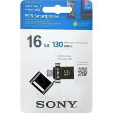 Sony USM16SA3 Çift Mikro USB 3.0 Flash Bellek