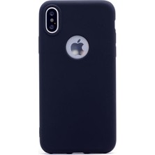 Case Street Apple iPhone X Kılıf Premier Silikon Kılıf Mat Kılıf Siyah