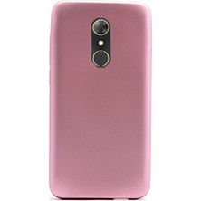 Case Street Alcatel A7 Kılıf Premier Silikon Kılıf+Nano Glass Koruyucu Bronz