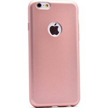 Case Street Apple iPhone 6 Plus 6S Plus Kılıf Premier Silikon+Nano Glass Koruyucu Bronz