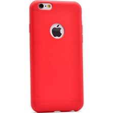 Case Street Apple iPhone 6 Plus 6S Plus Kılıf Premier Silikon+Nano Glass Koruyucu Kırmızı