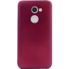 Case Street Alcatel A3 Kılıf Premier Silikon Kılıf+Nano Glass Ekran Koruyucu Mürdüm