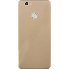 Case Street Huawei Nova Kılıf Premier Silikon Kılıf Mat Kılıf+Nano Glass Koruyucu Gold