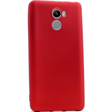 Case Street Xiaomi Redmi 4 Kılıf Premier Silikon Kılıf+Nano Glass Kırmızı