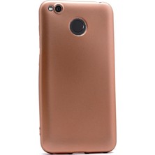 Case Street Xiaomi Redmi 4X Kılıf Premier Silikon Kılıf+Nano Glass Gold