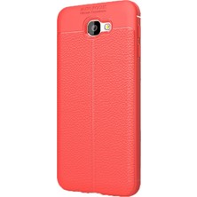 Case Street J5 Prime Kılıf Niss Silikon Arka Koruma + Nano Glass Kırmızı