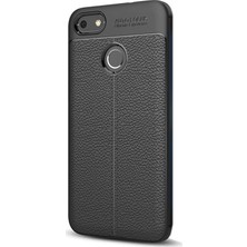 Case Street Huawei P9 Lite Mini Kılıf Niss Silikon Arka Koruma + Nano Glass Siyah