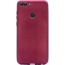 Case Street Huawei P Smart Kılıf Premier Silikon Kılıf+Nano Glass Mürdüm