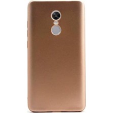 Case Street Xiaomi RedMi 5 Plus Kılıf Premier Silikon Kılıf+Nano Glass Koruma Gold