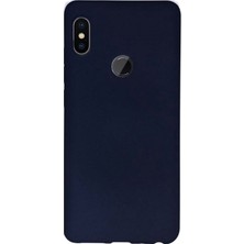 Case Street Xiaomi RedMi Note 5 Pro Kılıf Premier Silikon Kılıf+Nano Glass Lacivert