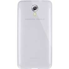 Case Street General Mobile Android One 4G Kılıf 02 mm Silikon+Nano Glass Şeffaf