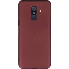Case Street Samsung Galaxy A6 2018 Kılıf Premier Esnek Silikon Mürdüm