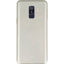 Case Street Samsung Galaxy A6 Plus 2018 Kılıf Premier Silikon Mat Kapak Gold