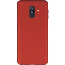 Case Street Samsung Galaxy A6 Plus 2018 Kılıf Premier Kapak+Nano Ekran Koruyucu Kırmızı