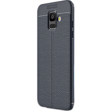 Case Street Samsung Galaxy A6 Plus 2018 Kılıf Niss Silikon Arka Kapak Lacivert