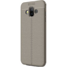 Case Street Samsung Galaxy J7 Duo Kılıf Niss Silikon Deri Dokunuşlu Bej