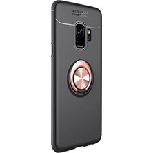 Case Street Samsung Galaxy A6 Plus 2018 Kılıf Ravel Yüzüklü+Nano Koruyucu Bronz