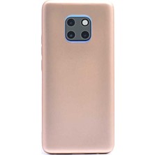 Case Street Huawei Mate 20 Kılıf Premier Silikon Arka Koruma+Nano Glass Gold