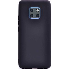 Case Street Huawei Mate 20 Kılıf Premier Silikon Arka Koruma+Nano Glass Siyah