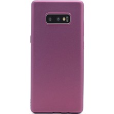 Case Street Samsung Galaxy S10E Kılıf Premier Silikon Esnek Koruma+Nano Glass Mürdüm