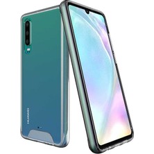 Case Street Huawei P30 Kılıf Gard Nitro Şeffaf Sert Silikon Şeffaf