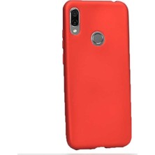 Case Street Huawei Honor 8a Kılıf Premier Silikon Esnek Koruma+Nano Glass Kırmızı