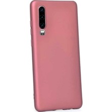 Case Street Huawei P30 Kılıf Premier Silikon Esnek Koruma+Nano Glass Mürdüm