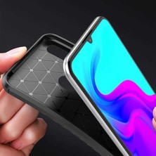 Case Street Huawei Honor 8a Kılıf Negro Karbon Dizayn Silikon+Nano Glass Lacivert