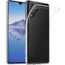 Gpack Huawei P30 Kılıf Süper Sillikon Yumuşak Koruma+Nano Glass Renksiz