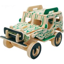 Piramigo 3D Ahşap Maket Jeep