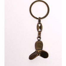 new life promosyon nl Bronz Rengi Pervane Figürlü Anahtarlık