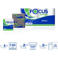 Focus Optimum Tuvalet Kağıdı 24'Lü+Z Katlı Havlu+Peçete
