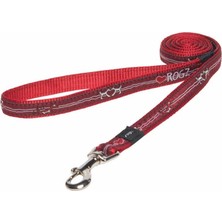 Rogz Köpek Uzatma Rogz Desenli Kırmızı Medium 16 Mm 140 Cm