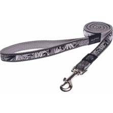 Rogz Köpek Uzatma Kertenkele Desenli Gümüş Large 20 Mm 140 Cm