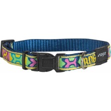 Rogz Köpek Boyun Tasması Kemikdesenli Bordo Xxlarge 40 Mm 50-80 Cm