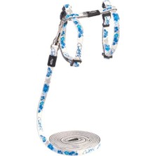 Rogz Yavru Kedi Göğüs Tasması Seti Fosforlu Mavi Xsmall 8 Mm 19,8-30 Cm