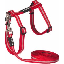 Rogz Kedi Göğüs Tasması Seti Reflektorlü Kırmızı Small 11 Mm 24-40 Cm