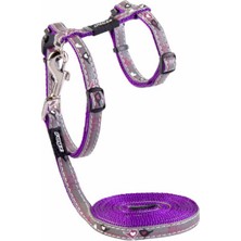Rogz Kedi Göğüs Tasması Seti Reflektorlü Mor Small 11 Mm 24-40 Cm