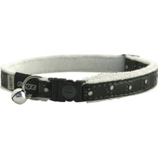 Rogz Kedi Boyun Tasması Pati Delikli Siyah Small 11 Mm 25,5-31 Cm