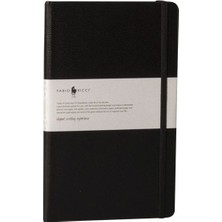 Fabio Ricci S Siyah Çizgili Lastikli Defter