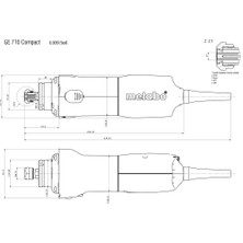 Metabo Ge 710 Compact Elektrikli 710 Watt Kısa Kalıpçı Taşlama