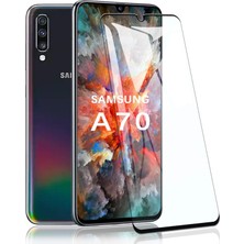 Case 4U Samsung Galaxy A70 Tam Kaplayan Fiber Nano Ekran Koruyucu Cam