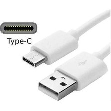 Syronix Type C USB Powerbank Kısa Şarj Kablosu Beyaz