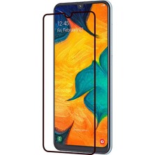 Dafoni Samsung Galaxy A20 / A30 Curve Tempered Glass Premium Full Siyah Cam Ekran Koruyucu