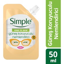 Simple Kind To Skin Mini Güneş Koruyuculu Nemlendirici 50 Ml  - Seyahat Boyu